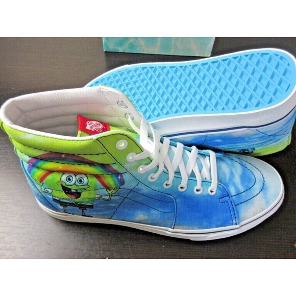 COPY - Vans x SpongeBob Men's Sk8-Hi Imaginaaation Blue Canvas Shoes Size 11.5 … - Picture 3 of 6